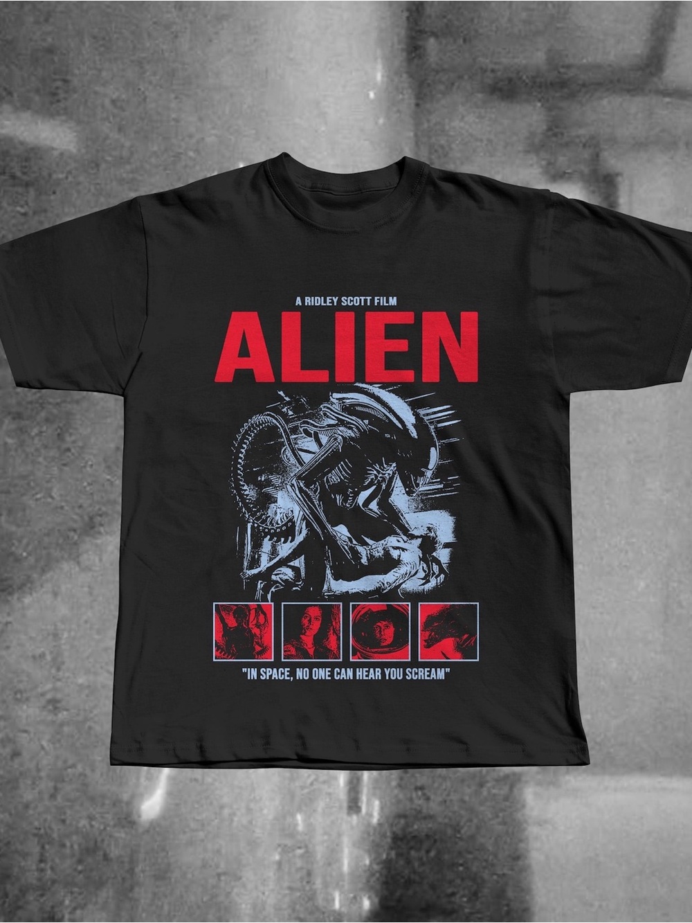 Alien Movie T-Shirt, Ridley Scott Sci-Fi Horror Tee
